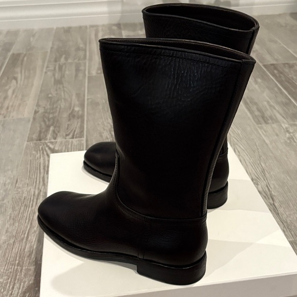 The Row Black Leather Boots - Picture 5 of 8